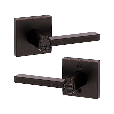 Kwikset Door Lever Lockset, 1 3/8-1 3/4" Thick 740HFL-SQT-11P-SMT-6AL-RCS