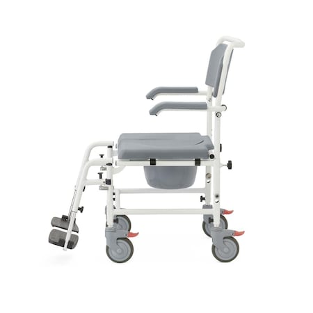 Medline Aluminum Shower Commode Transport Chair G1-504WCPX1