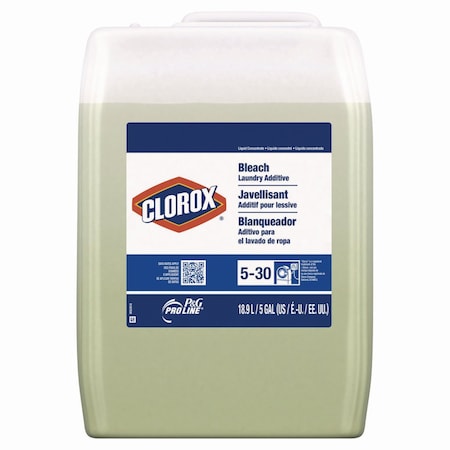 P&G Pro Line Clorox Bleach Laundry Additive, Fresh Scent, 5 gal Bottle 83520648