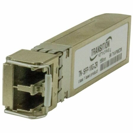 Transition Networks TRANSCEIVER- SFP+, CC, 10GBASE-ZR, 10.3G, SM LC, 1550nm, 80km, 3.3V, DMI TN-SFP-10G-ZR