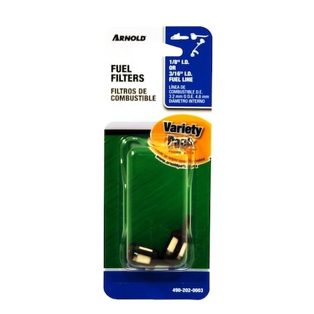 Arnold Fuel Filter, For: Most Handheld Equipment with 1/8 in or 3/16 in ID Fuel Line 490-202-0003