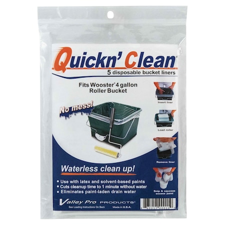 Wooster 4 Gal Quick N' Clean 4-Gal 5Pk Of Liners 00R4710000