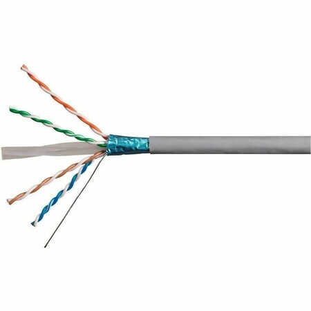 Monoprice CAT6A 500FT GRAY CMR UL BULK CABLE, TAA, SHIELDED F/UTP, SOLID, 23AW 42344