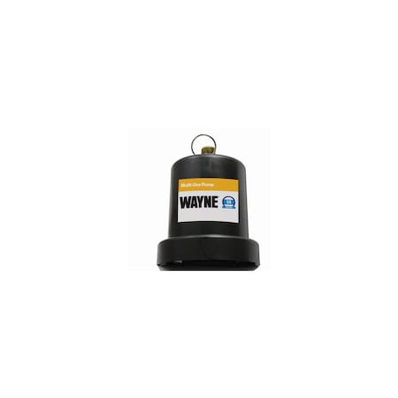Wayne Submersible Utility Pump 1/4 HP 1250 gph Thermoplastic Switchless Switch Bottom AC TSC130
