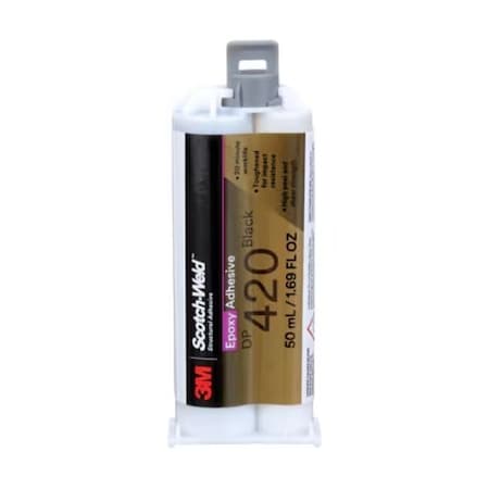 3M Scotch-Weld Epoxy Adhesive Dp420, Black, 50 Ml Duo-Pak, 12PK 420