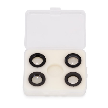 Amscope Set of Objective Lenses for DM756 and H756 Digital Microscopes - 0.5X, 0.75X, 1.5X, 2.0X ALKIT-DM756