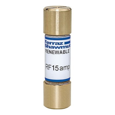 Mersen Fuse, 50.8 mm L, 250 V AC, 15 A RF15