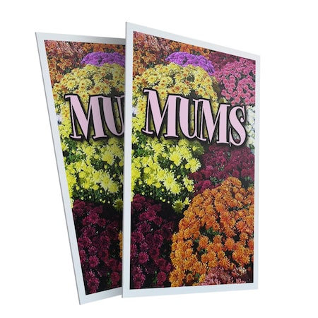 Signmission Mums, Plastic Signs Only 24 Inch x 36 Inch, Corrugated Plastic, 2PK CSB-2436-2PACK-Mums