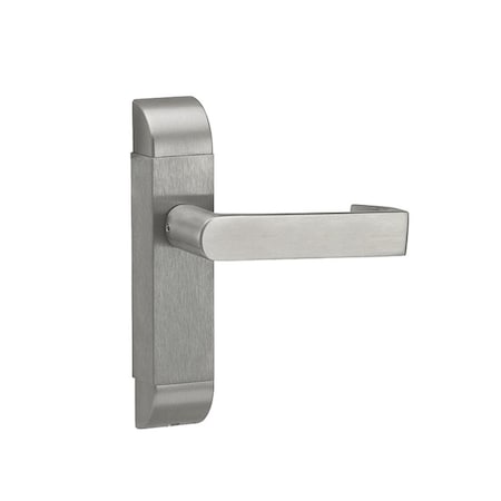 Adams Rite Grade 1 Passage Mortise Trim Pack Only, Non-Keyed, Square Lever, Escutcheon, 1-3/4in - 2in Door Thi 4600-03-612-10B