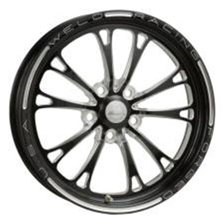 Weld Racing 15 x 3.5 in. 1.75 in. Backspace 5 x 4.75 in. Bolt Pattern Aluminium V-Series Wheel, Black Anodize WEL84P-15274