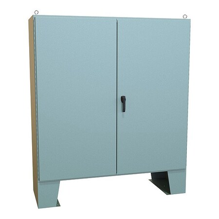 Hammond Handle Electrical Enclosure, 72 in H, 25 in D, 72 in W, 12, Steel 1422F24F