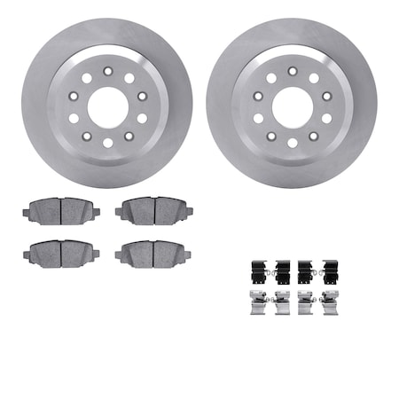 Dynamic Friction Co DFC Brake Rotor with 5000 Brake Pads and Hardware Kit 6512-42231