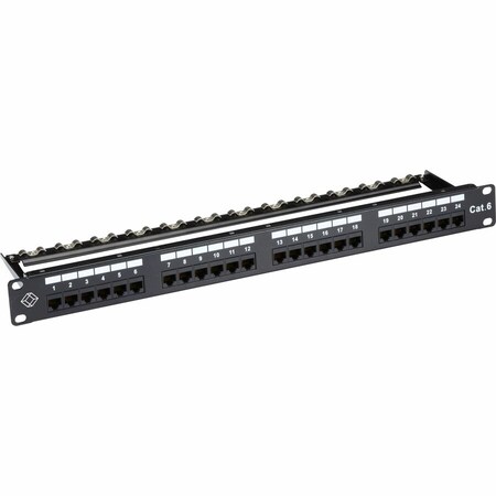 Black Box GIGATRUE CAT6 PATCH PANEL - 1U, UNSHIELDED, 24-PORT JPM610A-R9