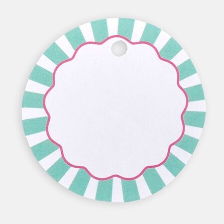 Nashville Wraps Cabana Stripe Round Gift Tag, 3in Circle, 50PK RPTCS