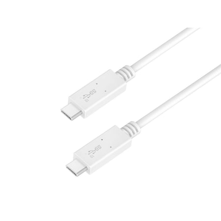 Monoprice Essentials USB Type-C to Type-C 3.1 Gen 2 Cable - 10Gbps_ 5A_ 30AWG_ W 27922