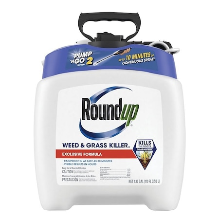 Roundup Weed and Grass Killer, Liquid, 1.33 gal 5375304