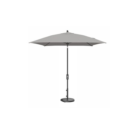 Treasure Garden 7.5 ft Square Patio Umbella, aluminum, fiberglass ribs, outdoor, Cast Silver UM847SQ-09 40433 Cast Silver