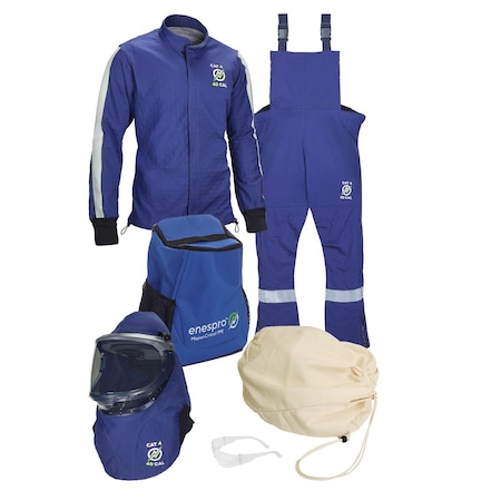 National Safety Apparel Arc Flash Clothing Kit, Navy, L ARC40KITNG-LG