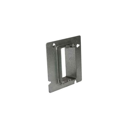 Raco 4 in Square Box, 2-1/8 in Deep, 1/2 in & 3/4 in KO, Red 868AMR