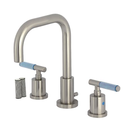 Kingston Brass Widespread Bathroom Faucet with Brass Pop-Up, Brushed Nickel FSC8938KPS