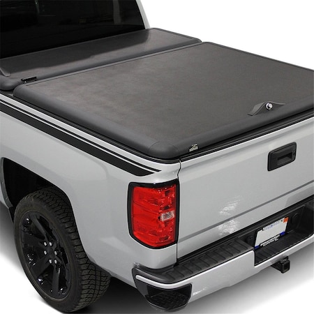 Explosion G165009 Toolbox Hard Hinged Tonneau Cover for 2007-2013 Chevy Silverado 1500, Black EX1841482