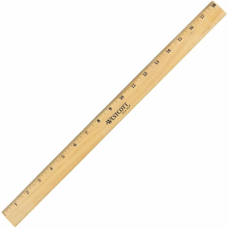 Westcott Ruler, Wood, 18 In 05018