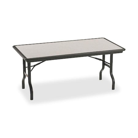 Iceberg IndestrucTable Ultimate Folding Table, Granite Top, Black Frame, 30 in W x 96 in L x 29 in H 65137