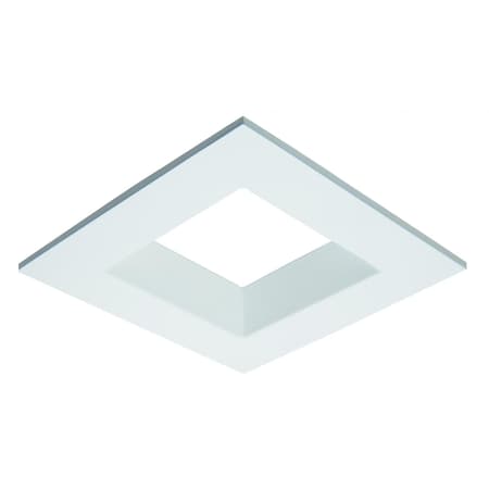 Elco Lighting 4in Die-cast Square Reflector Trim for PAR LAMPS, White ELL4814BZ
