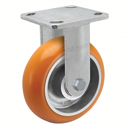 Albion Plate Caster, Rigid, Iron, 9 1/2"H 28AN06228R