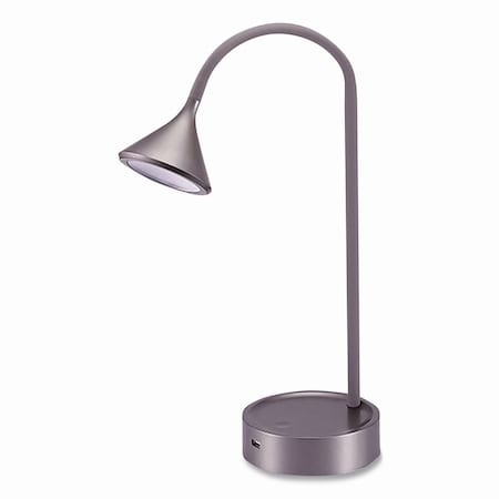 Black & Decker Flexible Gooseneck LED Desk Lamp, with USB Port, Gray VLED1812GR-BD