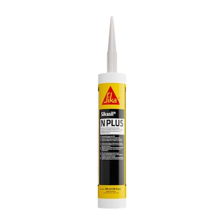 Sika Sikasil-N Plus US Neutral Cure Silicone Assembly Sealant Aluminum 10oz Cartridge 432056