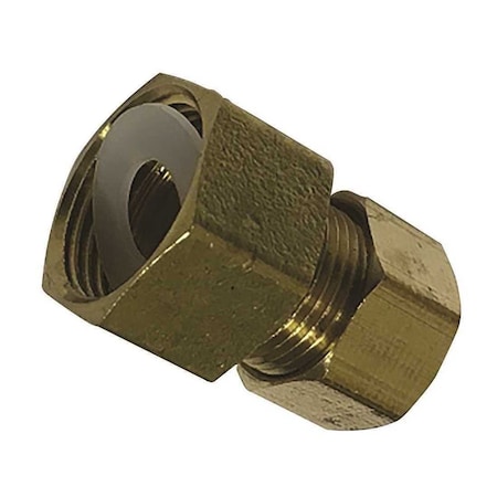 Sioux Chief 1/2 in. x 3/8 in. Brass Female Compression x Compression Adapter Gold 907-47161001