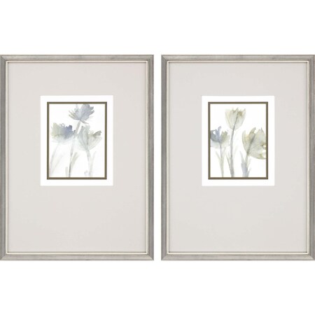 Homeroots Set Of Two Piece of Home Silver Framed Print Wall Art, 2PK 525384