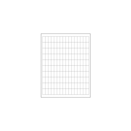 Bubblefast 1/2 x 1'' White Rectangle Laser Labels-1060 Labels per Sheet BFLL102