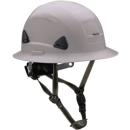 Fibre-Metal By Honeywell Type II Non-Vented, Full Brim Industrial Climbing Helmet w/HDPE Shell, 8-Point Textile Suspension, Whe CSH12009