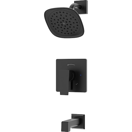 Symmons Verity Single Handle Wall Mounted Tub and Shower Trim Kit(Valve Not Included) 2.0 GPM S4992MBTRM