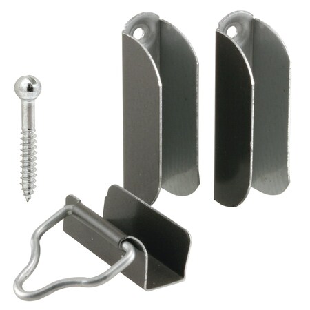 Prime-Line Strike and Keeper, 1-in. X 6-in., Inswing, Extruded Aluminum, Clear Anodized, Inswing, 2PK PL 7846