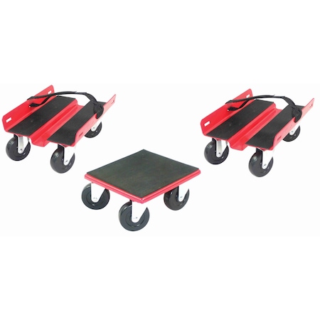 Extreme Max 5800.2000 Economy Snowmobile Dolly System - Red 5800.2000