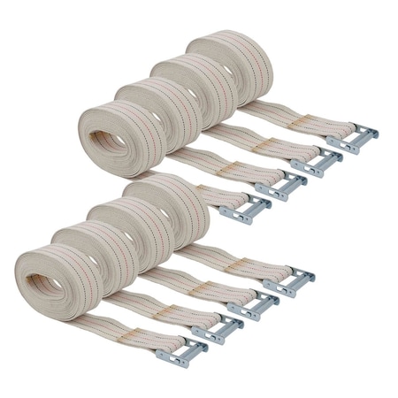 Mytee Products 2in x 15ft Piano Moving Strap with Roller Buckle, Made from Cotton Webbing, 8PK CS215x8