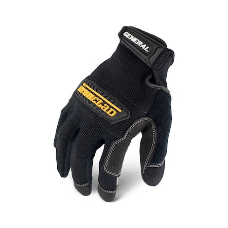 Ironclad Performance Wear General Utility(TM) Mechanics Gloves, Synthetic Leather Palm, Black GUG-07-XXXL