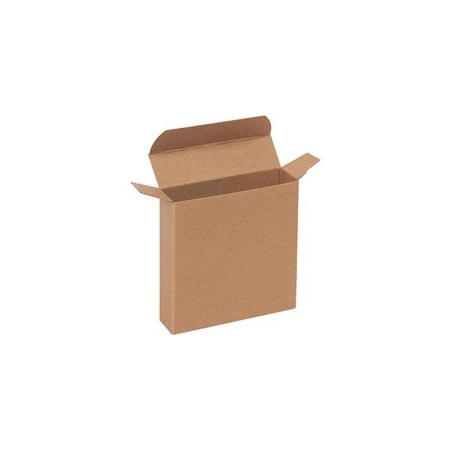Bubblefast 500-4 x 1 1/16 x 4'' Kraft Reverse Tuck Folding Cartons, 500PK BFRTC37