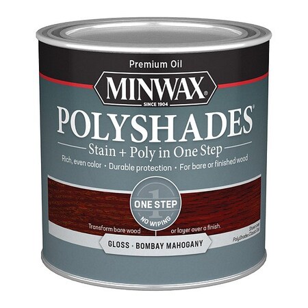 Minwax Wood Stain, 0.5 pt, Bombay Mahogany 214804444