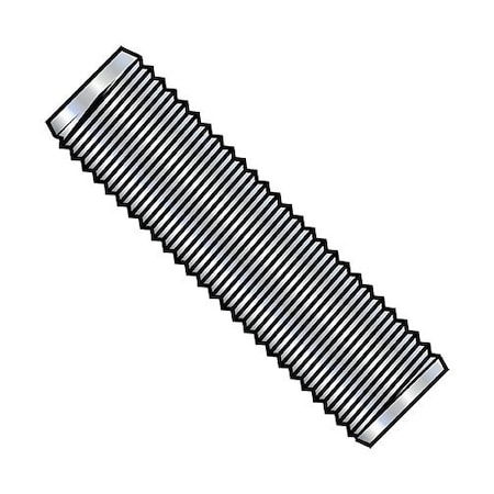Zoro Select 1/4-20X2 Studs Full Thread Zinc, 1500Pk 1432S