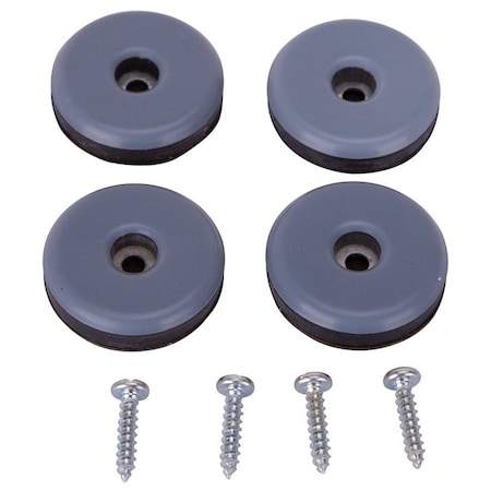 Prosource Furniture Glide, Plastic, Blue, Blue, 1-1/2 x 1-1/2 x 11/32 in Dimensions FE-50108-PS
