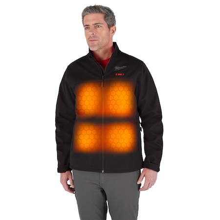 Milwaukee Tool M12 Heated TOUGHSHELL Men's Jacket, Black, Heats 3 to 12 Hours, 3 Outside Pockets, XL M100B-21XL