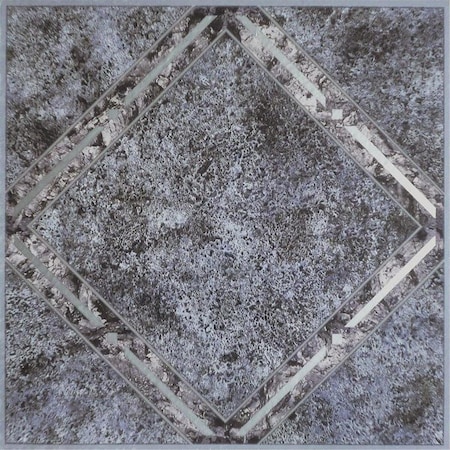 Achim Importing Beige Clay Diamond with Accents Self Adhesive Vinyl Floor Tile- 12 x 12 in. FTVGM33420