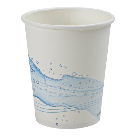 Pitt Plastics Paper Cold Cup 5 oz , "Cool Wave" Stock Print ECC5-P