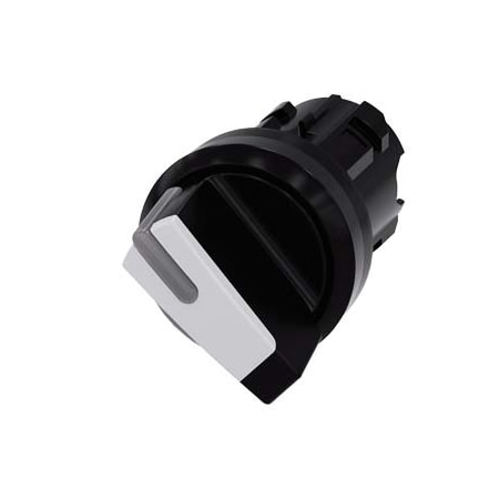 Siemens Selector switch, illuminable, 22 mm, round, plastic, white 3SU1002-2BC60-0AA0-ZY11