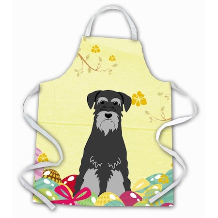 Carolines Treasures Easter Eggs Standard Schnauzer Black Grey Apron BB6034APRON