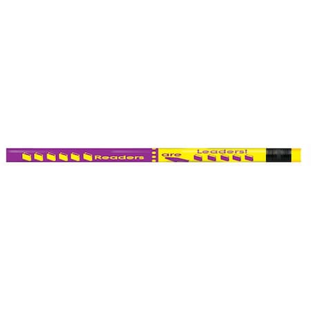 J.R. Moon Pencil Pencils Readers Are Leaders - 12 Dozan JRM2307B-12